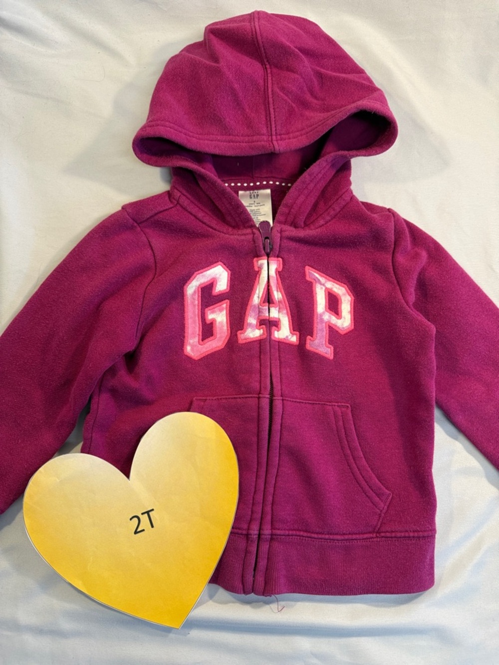 GAP kids - full zip hoodie. Size 2